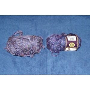 Vintage Lion‎ Brand Yarn Sioux City Tweed 2 Skeins Blue Lovely NOS Hometown USA